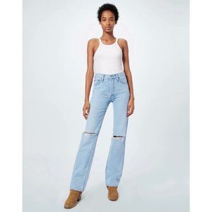 NWT RE/DONE Originals High Rise Loose Straight Leg Vintage Jeans Light Blue